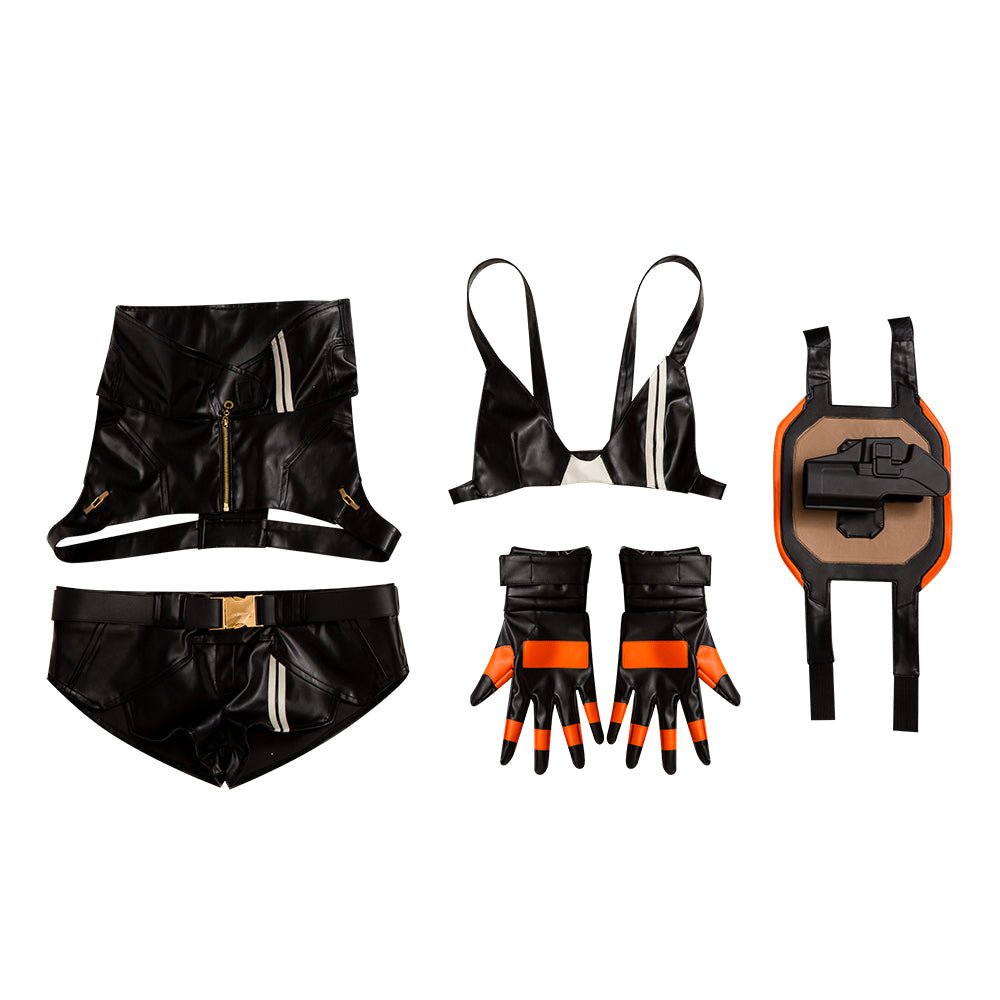 Costume Cosplay Femme Black Rock Shooter Anime Complet pour Fête Halloween