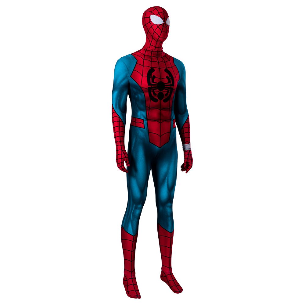 Costume Cosplay Spider-Man À Travers Le Spider-Verse Version Animée Halloween Complet