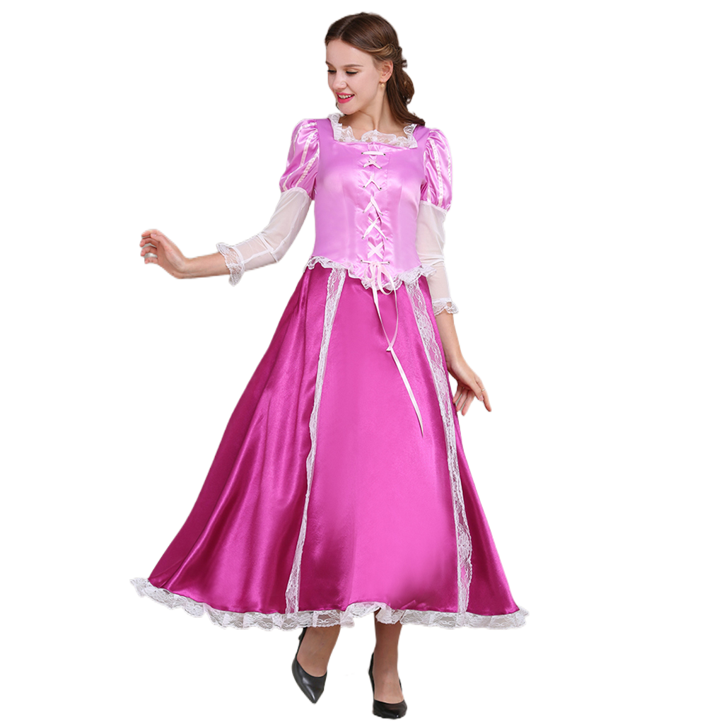 Série de Costumes Cosplay Disney Tangled | Rapunzel, Naveen, Mère Gothel & Plus