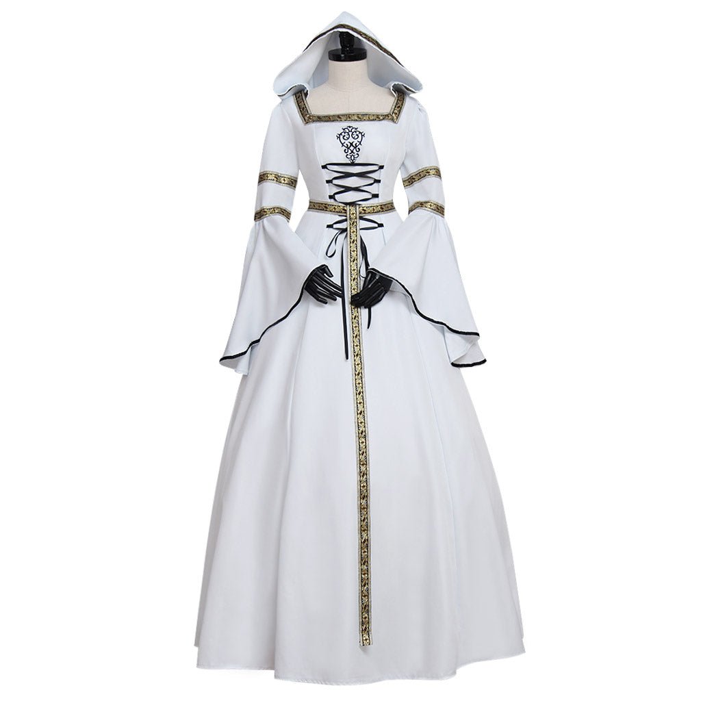 Robe de Mariage Médiévale Victorienne Renaissance Gothique Vampire Cosplay pour Femmes
