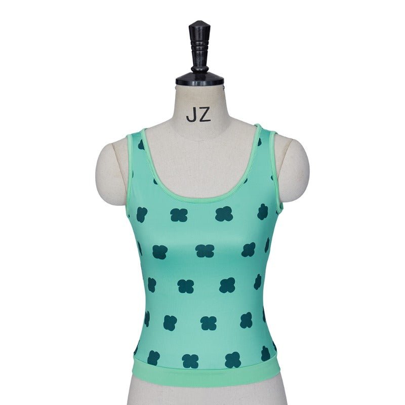Veste verte et débardeur de cosplay Nami version live pour femmes - Costume d'anime pour Halloween