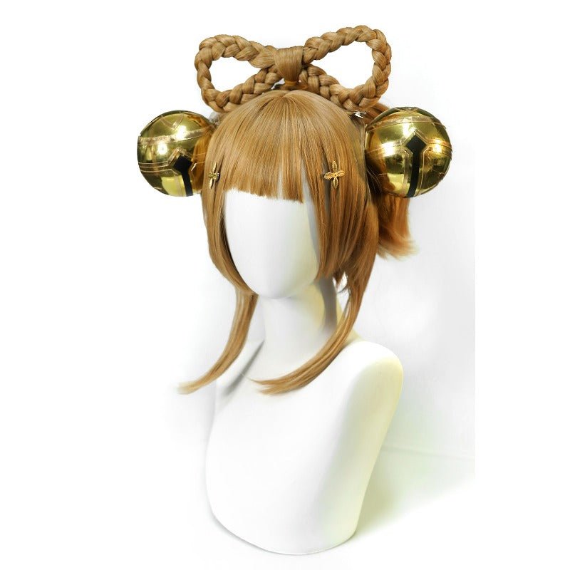 Costume Cosplay Yaoyao Halloween Déguisement avec Perruque & Sac à Dos pour Femmes & Enfants