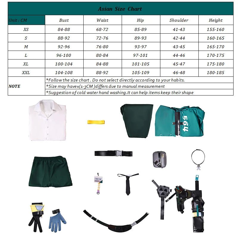 Costume Cosplay Harumasa Zenless Zone Zero Complet pour Femmes et Hommes