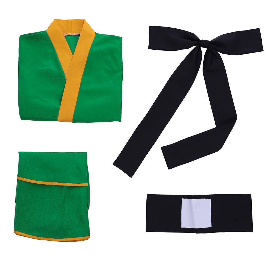 Costume Cosplay Gon Freecss de Hunter X Hunter - Robe Kimono Vert Lolita pour Femmes
