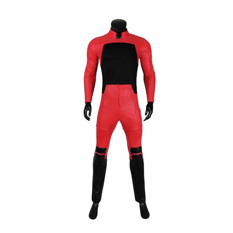 Costume Cosplay Daredevil en Cuir Rouge - Tenue de Combat de Matt Murdock - Ensemble Complet