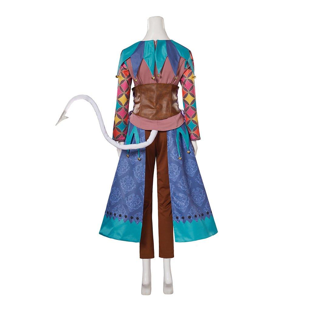 Costume Cosplay Alfira BG3 | Combinaison de Combat avec Queue pour Femme | Ensemble Complet pour Halloween & Carnaval