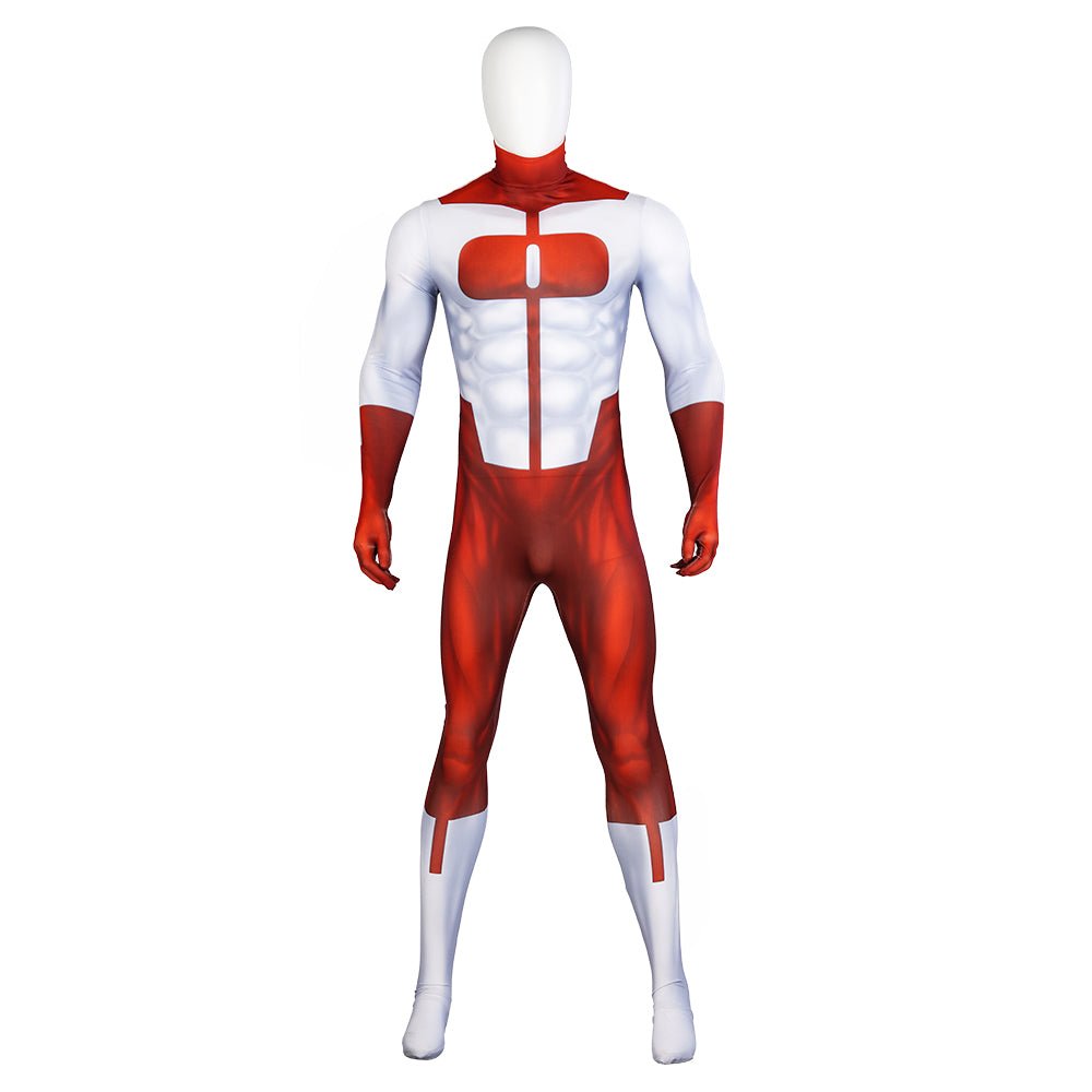 Costume Cosplay Omni-Man Nolan Grayson Combinaison Super Héros avec Cape