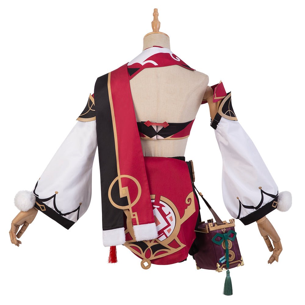 Costume Cosplay Genshin Impact Yanfei - Tenue Premium Inspirée du Jeu pour Fans d'Anime