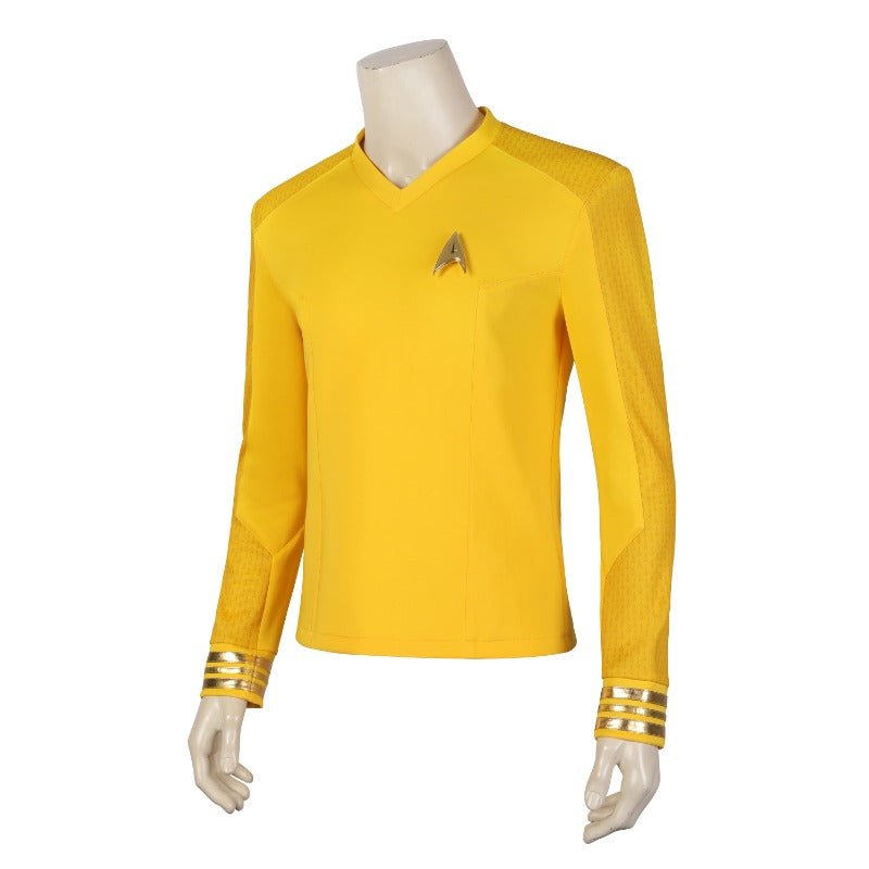 Costume Cosplay Complet Christopher Pike Star Trek Nouveaux Mondes Tenue de Capitaine