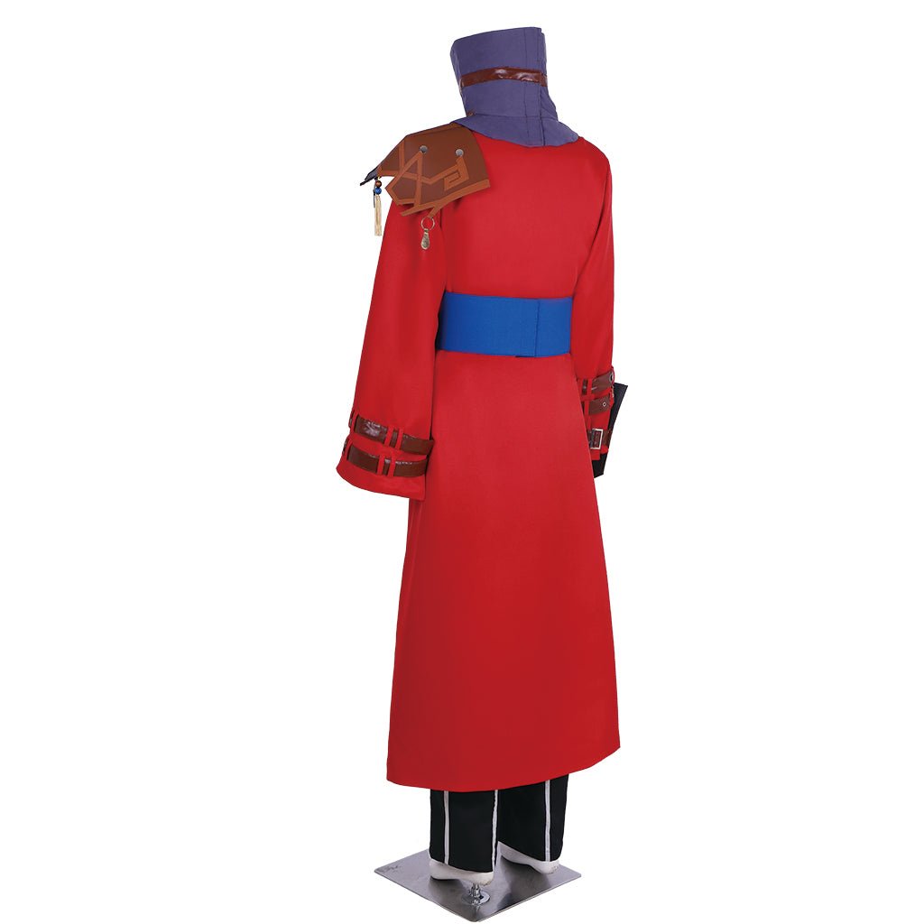 Costume Cosplay Final Fantasy X Auron | Ensemble Complet Rouge pour Rôle Play