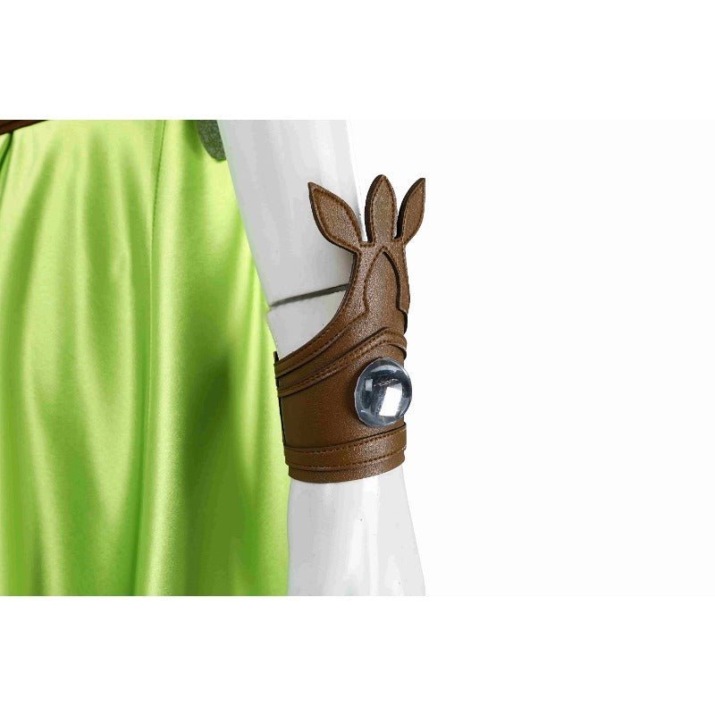 Costume Cosplay FF14 Nophica - Robe Longue Verte pour Halloween & Fêtes