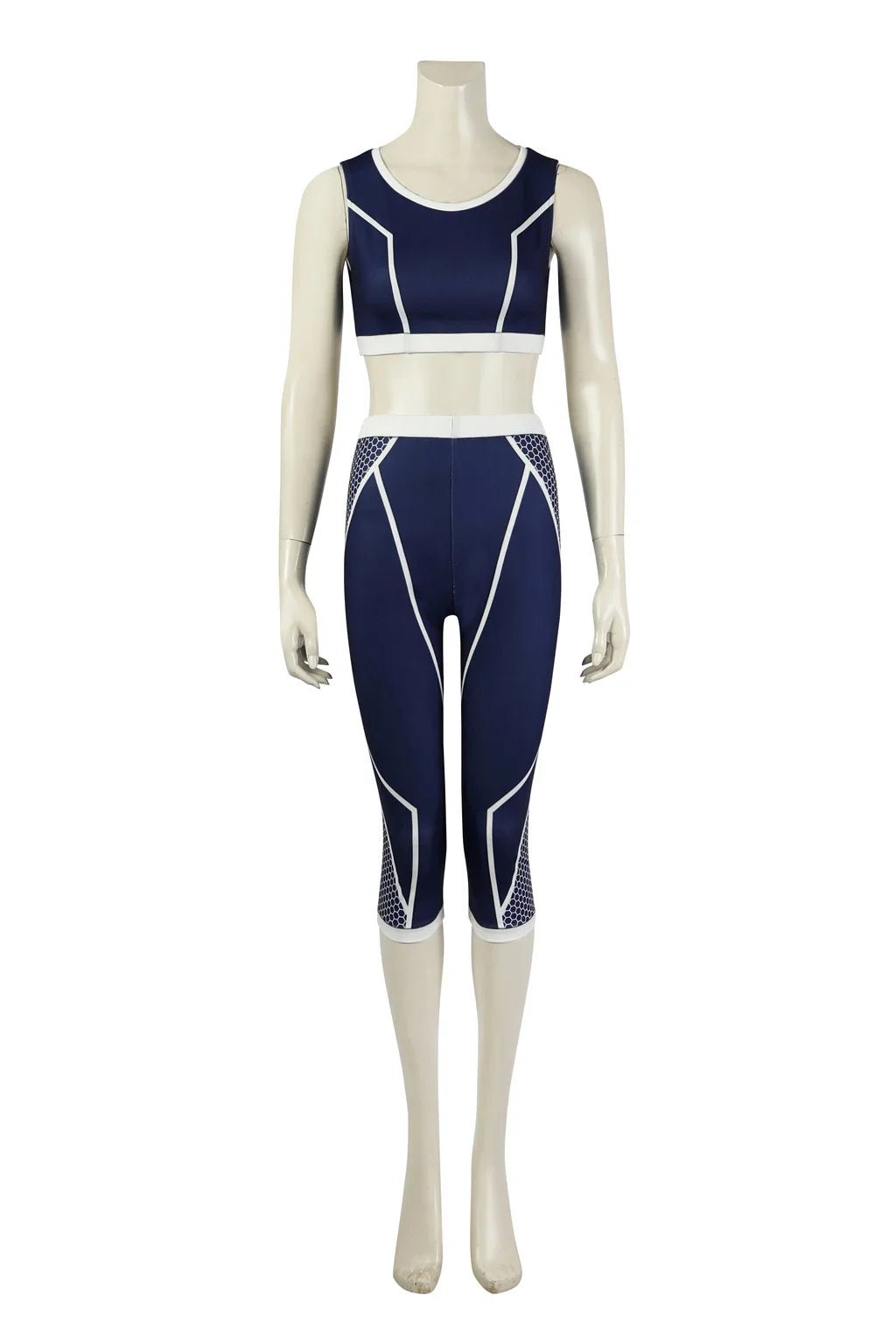 Costume Cosplay Cammy pour Femmes - Veste Punk, Crop Top & Pantalon - Ensemble Complet pour Halloween, Carnaval