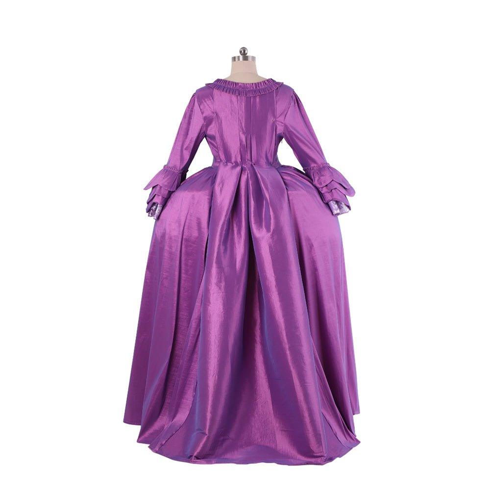 Robe Rococo Violet Brodé du 18e Siècle - Gown de la Série Médiévale de L'AniMirage