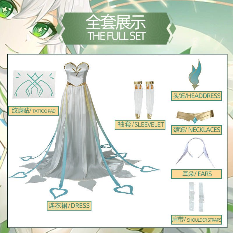 Costume Cosplay Genshin Impact Nahida Officiel – Authentique et Détaillé