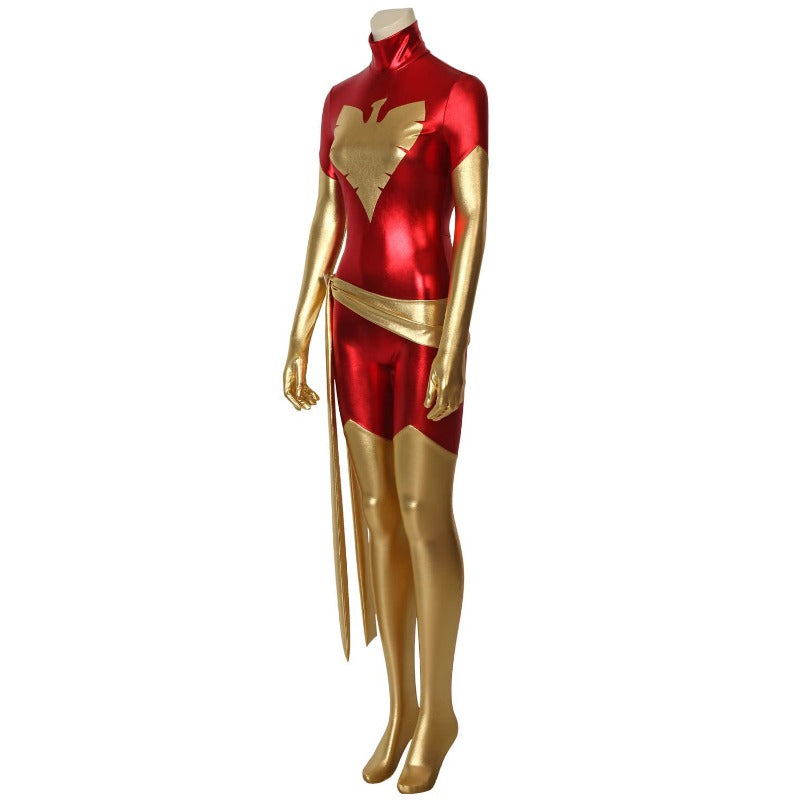 Costume Cosplay Jean Grey Dark Phoenix - X-Men Combinaison Rouge Spandex