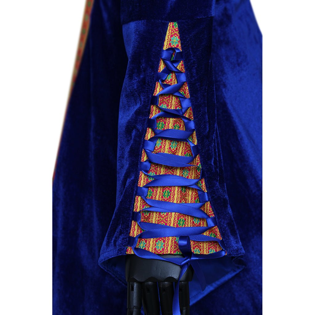 Robe Princesse Médiévale Retro Sud Costume Cosplay Noble Femme avec Manches Cloches