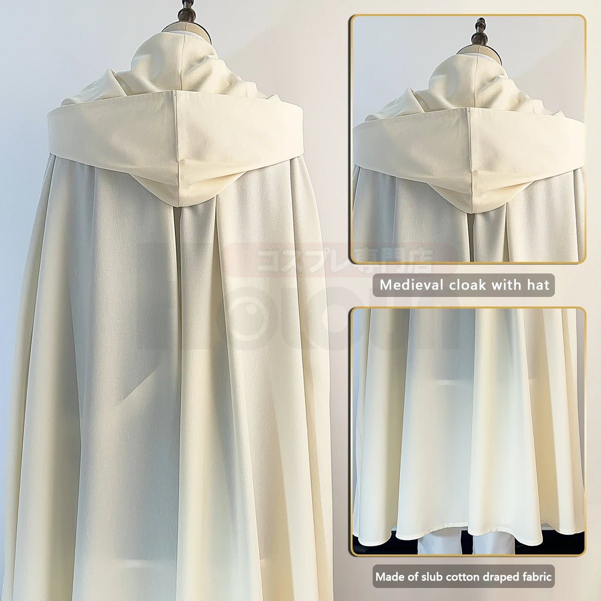 Perruque Costume Cosplay Himmel Frieren Beyond Journey's End Anime avec Cape Pantalon