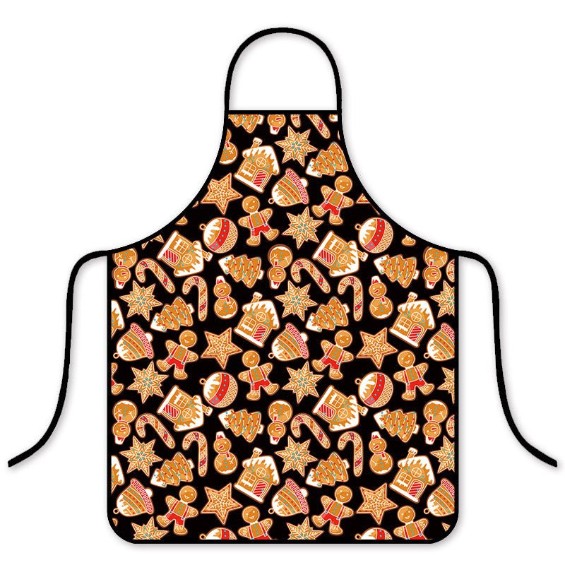 Tablier de Noël imperméable tendance version coréenne pour cuisine à la maison ou restaurant de hot pot