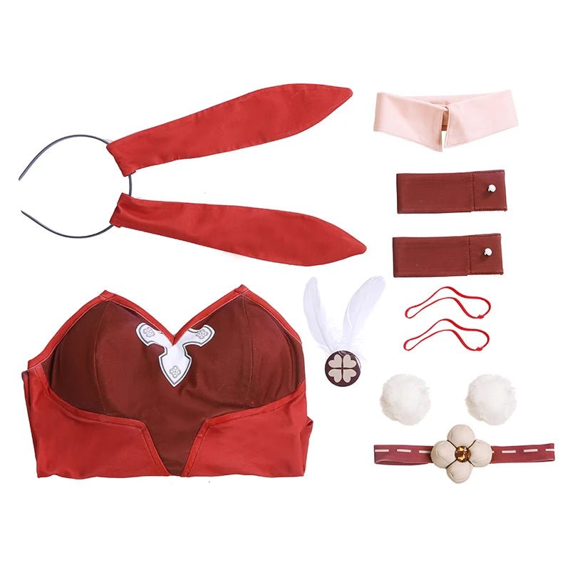 Costume Cosplay Klee Fille Lapin Noël Genshin Impact - Ensemble Complet