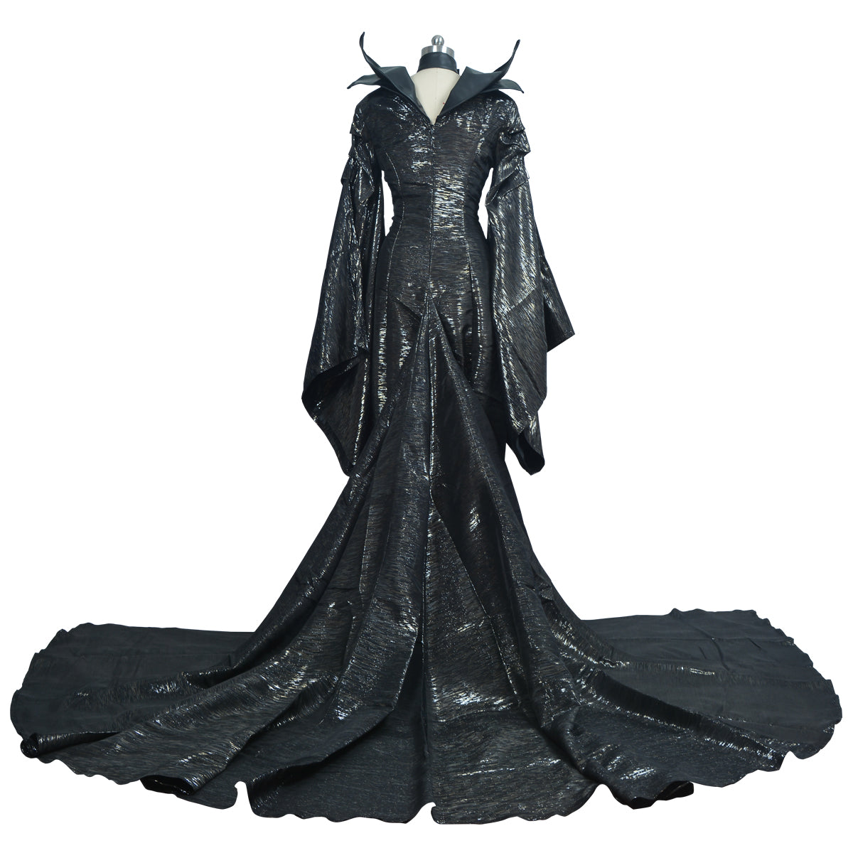 Costume Cosplay Maléfique de La Belle au Bois Dormant - Robe Longue Élégante pour Fans de Film