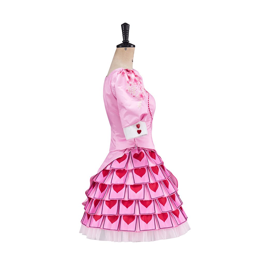 Robes Filles Enfants D-Descendants 4 Rouge Costume Cosplay – Robe Princesse Film pour Halloween & Carnaval