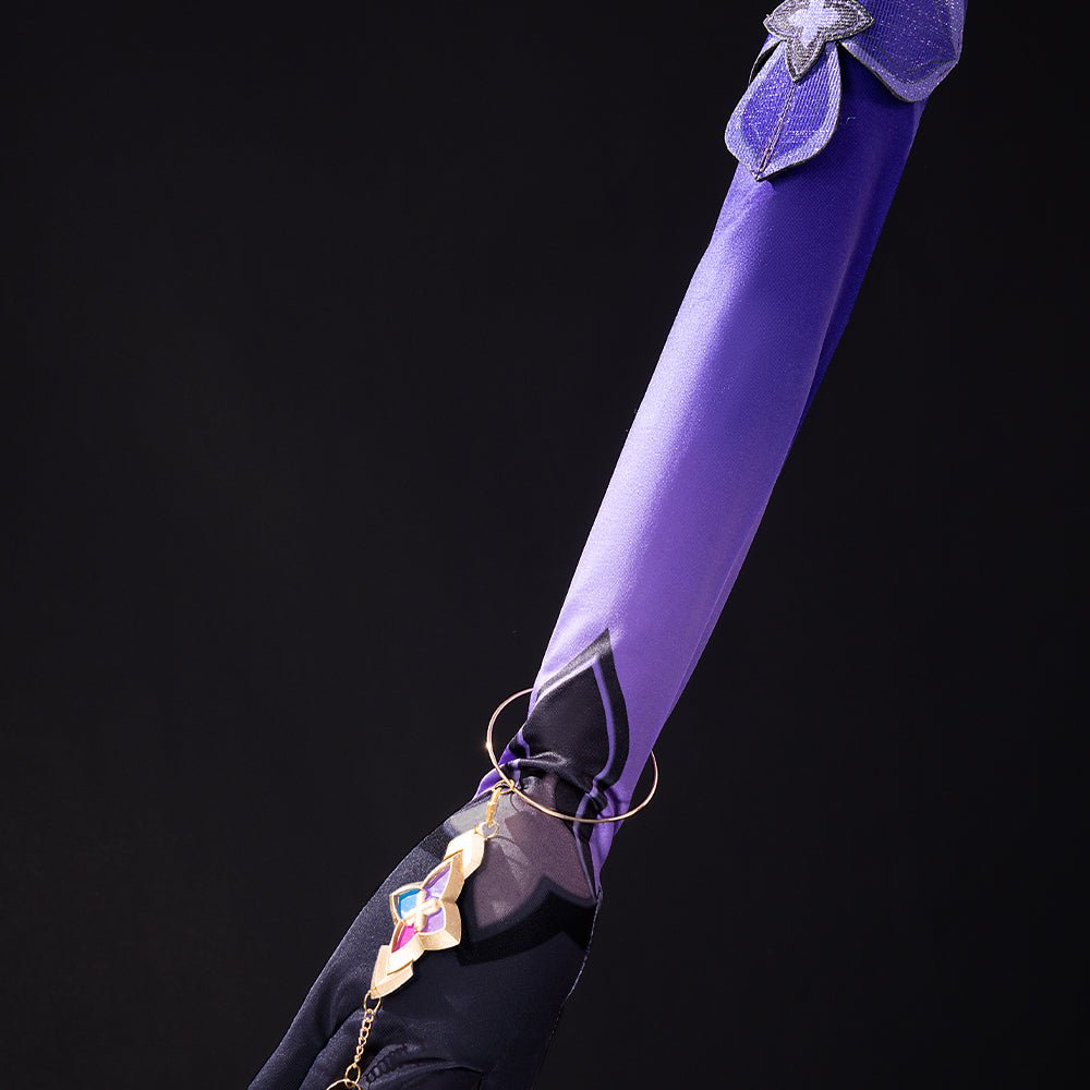 Costume Cosplay Black Swan Honkai Star Rail | Robe Violette Perruque Accessoires Jardin de la Réminiscence