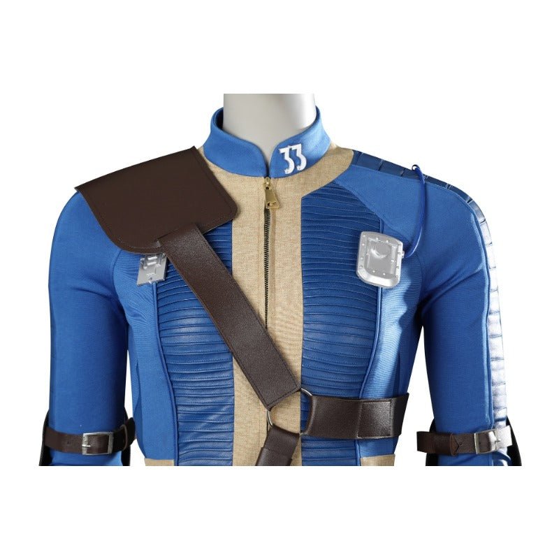 Costume Cosplay Lucy Vault 33 - Combinaison Bleue pour Femmes avec Accessoires