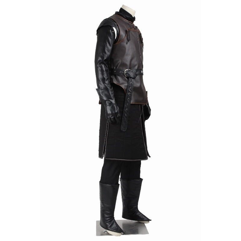 Costume Cosplay Jon Snow - Tenue de la Garde de Nuit pour Hommes Halloween & Carnaval