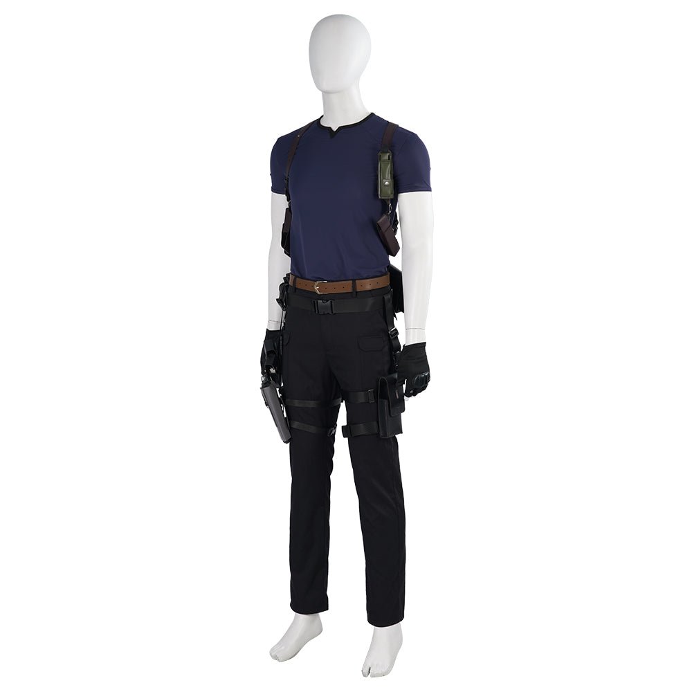 Costume Cosplay Resident Evil 4 Leon - Ensemble Complet pour Hommes Halloween & Événements Jeux