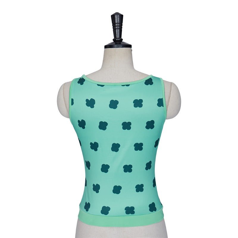Veste verte et débardeur de cosplay Nami version live pour femmes - Costume d'anime pour Halloween