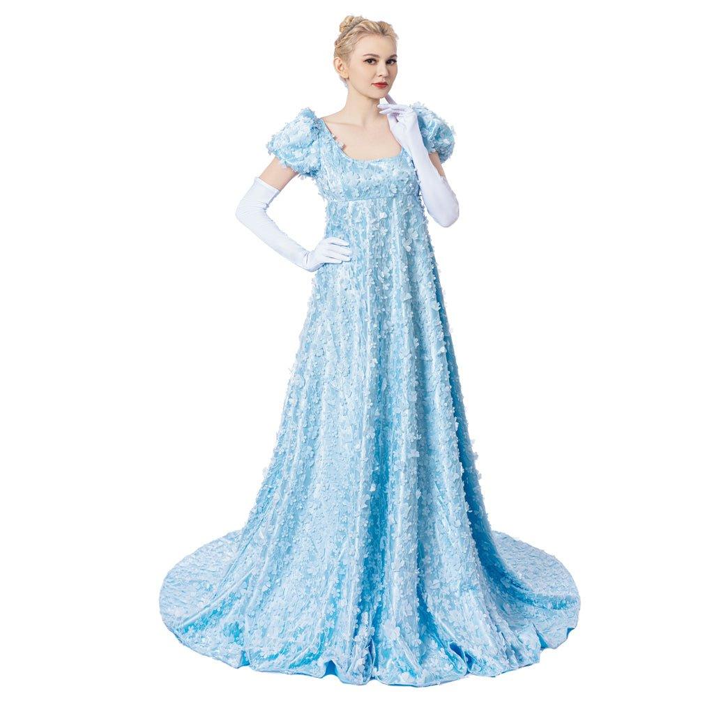 Robe Cosplay Daphne Bleu - Élégance Régence Rencontre la Sophistication Victorienne