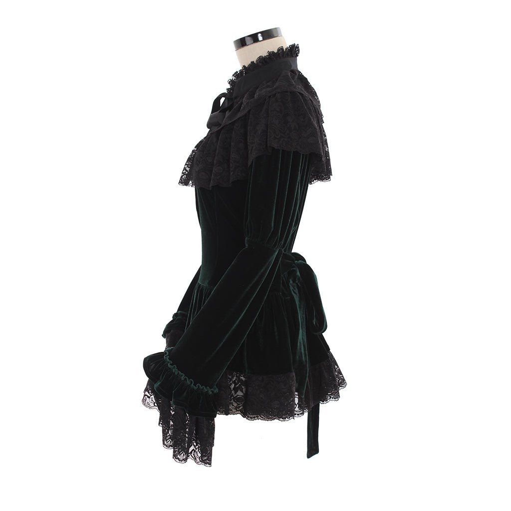 Blouse Lolita Sans Bretelles en Mousseline avec Manches Trompette pour Femmes et Filles