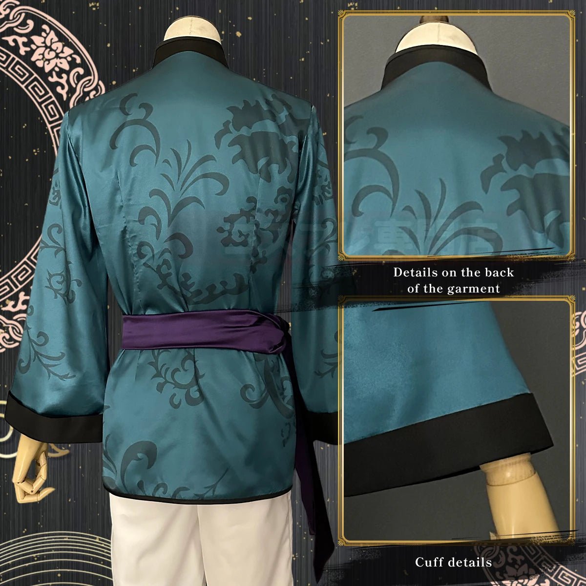 Costume Cosplay Rin Itoshi Blue Lock Chine Kung Fu Tang Perruque Synthétique Taille Adjustable Cadeau
