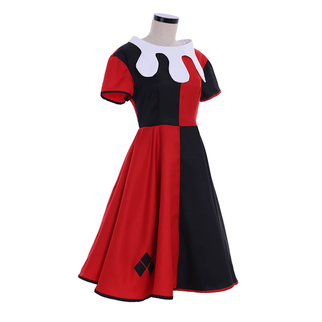 Costume de Clown Fille Quinzel Cosplay – Tenue Amusante pour Halloween, Carnaval et Cosplay