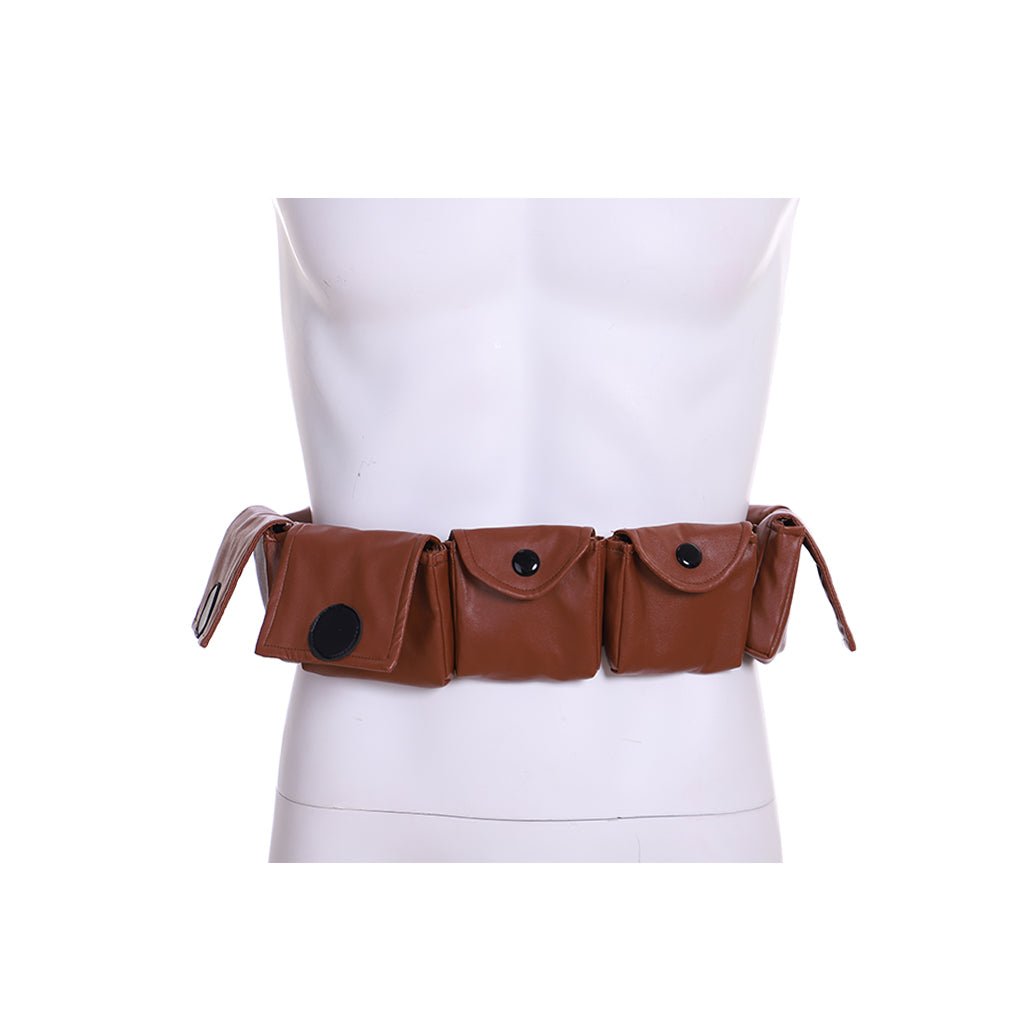 Ceinture Utilitaire Brune - Accessoire Cosplay Ajustable avec Poches pour Adultes