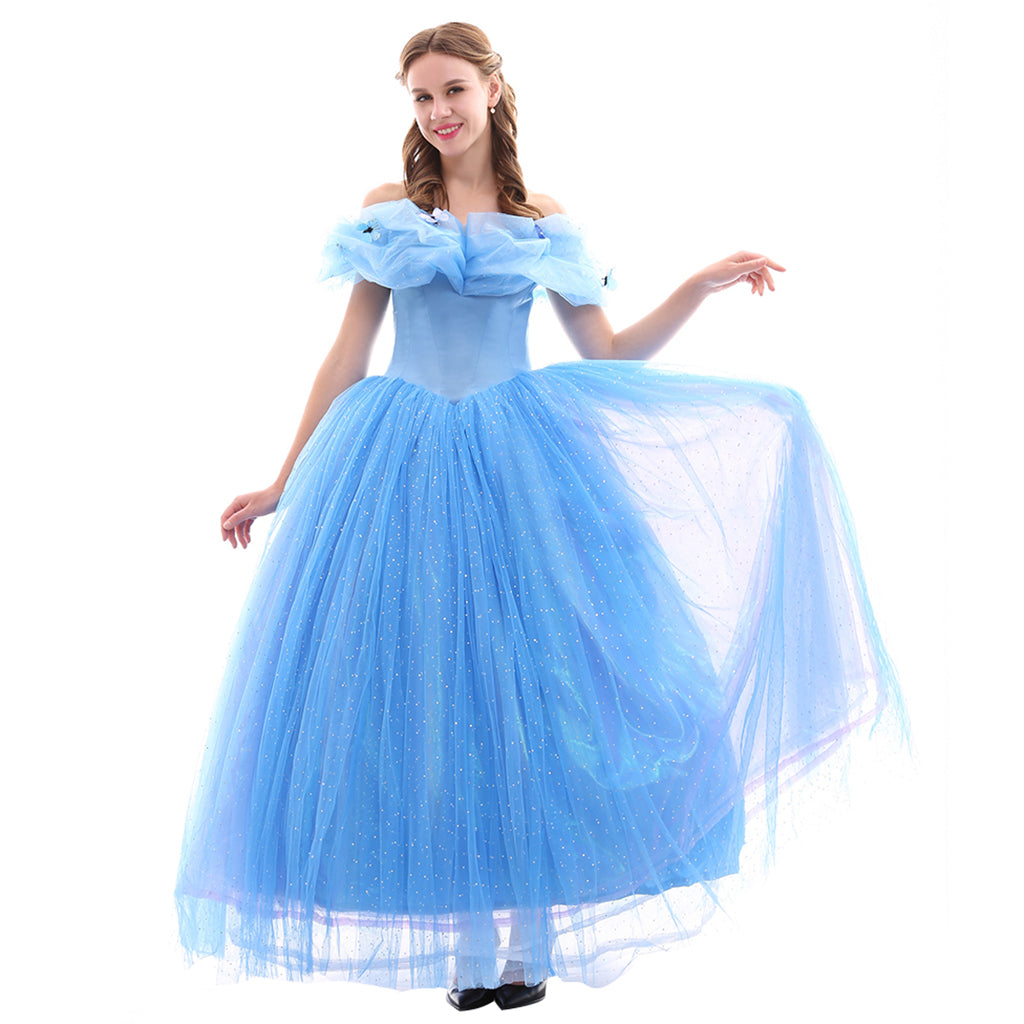 Série de Costumes Cosplay Disney Cinderella: Princesse, Prince, Belle-mère et Domestique