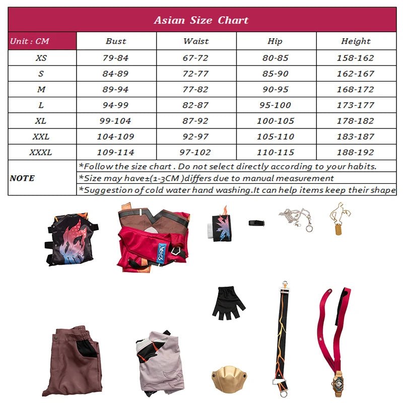 Costume Cosplay Honkai Star Rail Luka Champion Boxeur Wildfire - Style Ancien Complet pour Homme