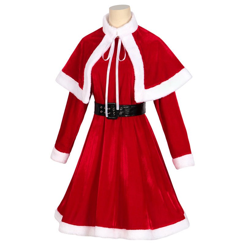 Ensemble de Costume Cosplay Uniforme de Noël - Robe de Noël Complète