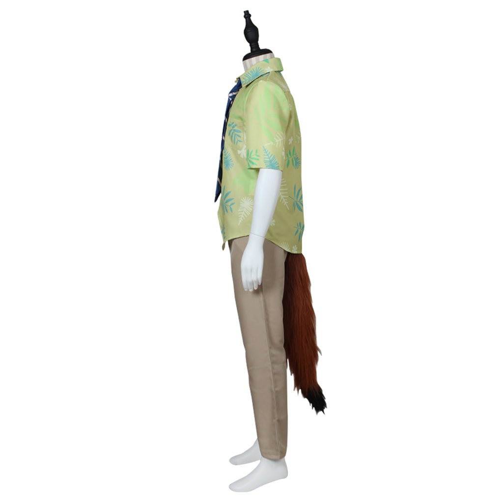 Costume Cosplay Renard Nick Wilde Zootopia - Ensemble Complet avec Oreilles et Queue