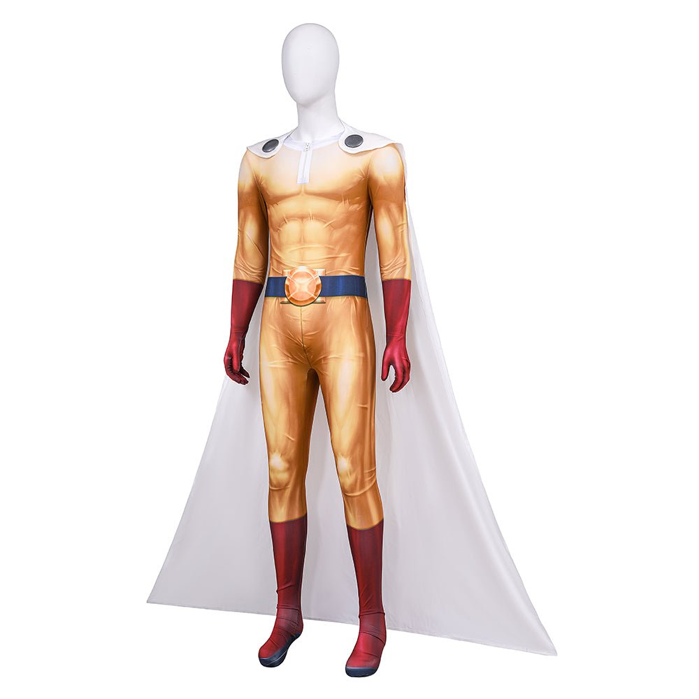 Costume Cosplay Saitama One Punch Man Saison 3 - Tenue Anime de Qualité Supérieure
