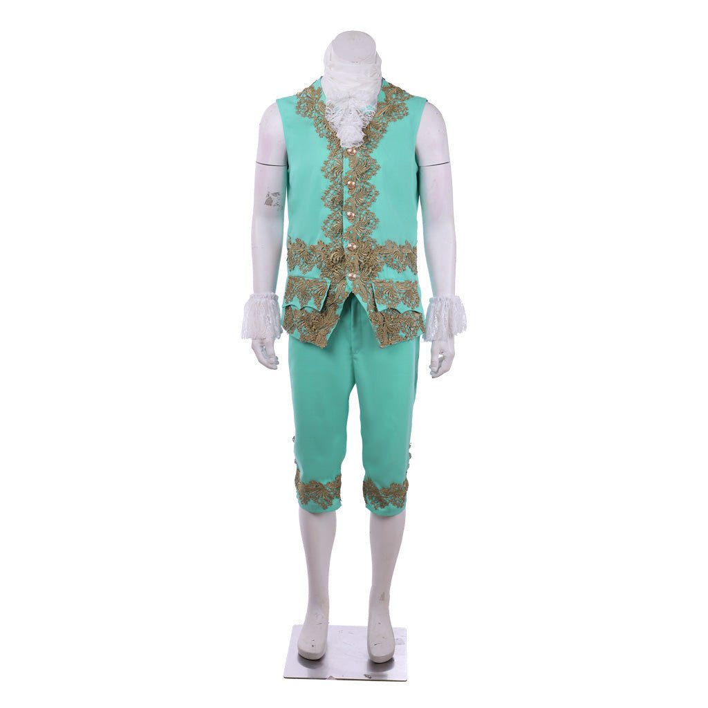 Costume Homme Rococo 18ème Siècle - Costume Colonial Vert | Série Médiévale L'AniMirage