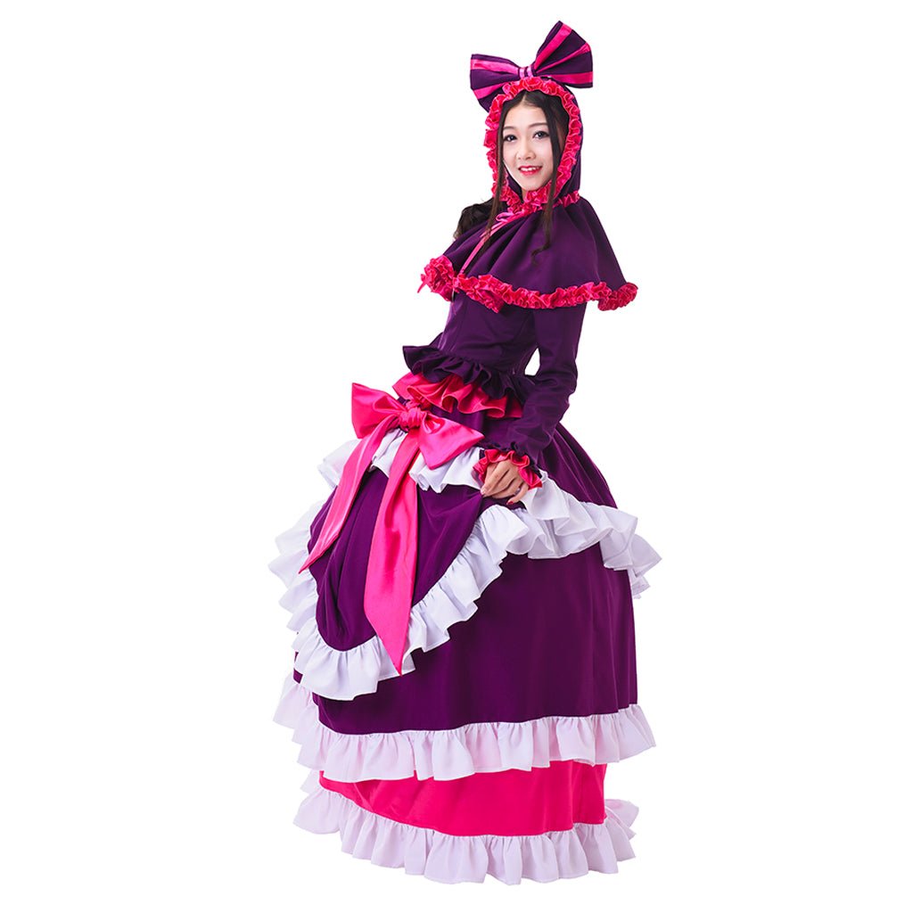 Costume Cosplay Shalltear Bloodfallen - Robe de Mariée Gothique Overlord Saison 2