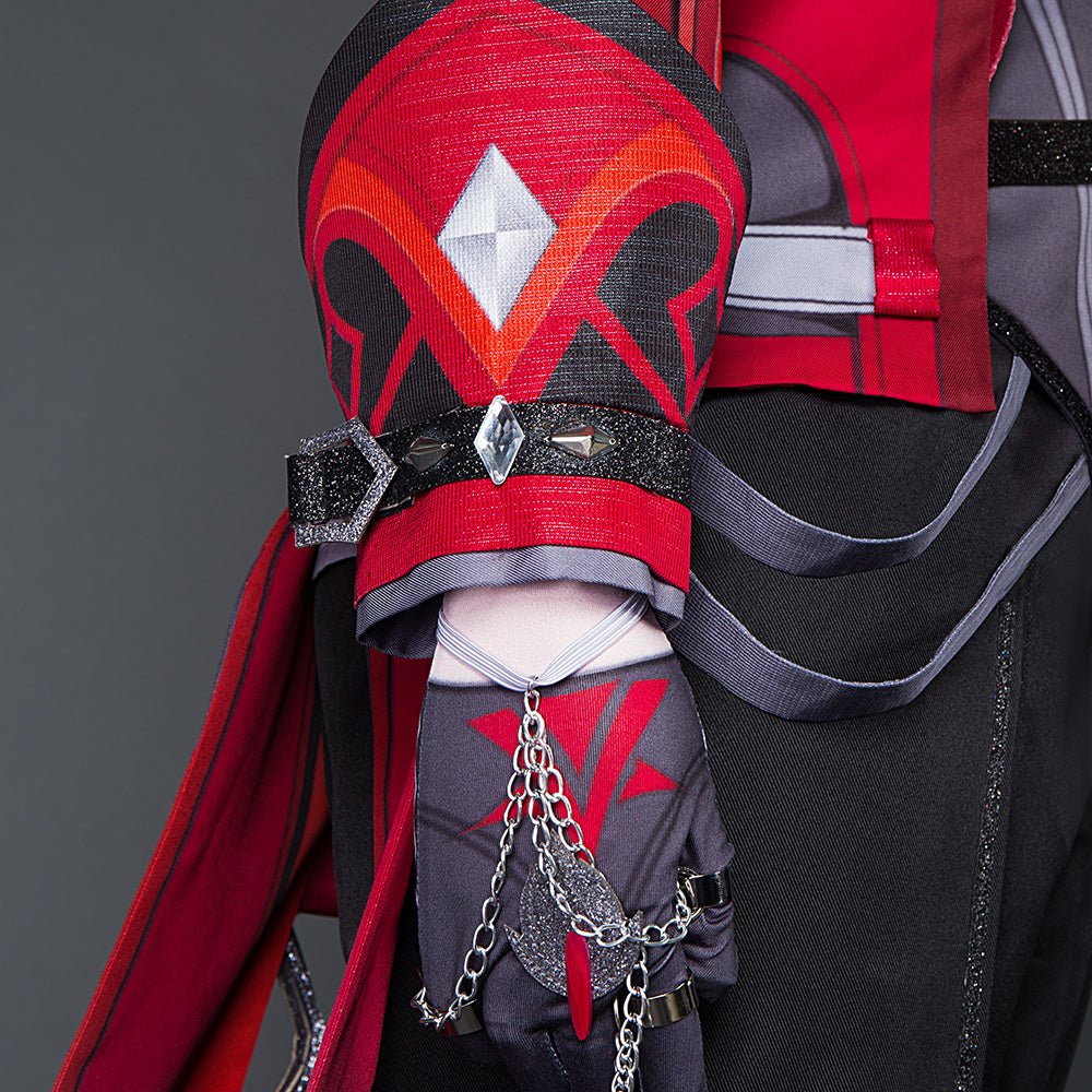 Plongez dans la nuit avec le costume cosplay Diluc Soirée Cramoisie - Genshin Impact