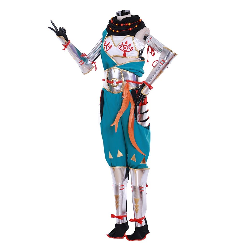 Costume Cosplay Femme Impa Jeu Fantasia Top Crop Pantalon Combinaison Combat Halloween Carnaval Fête Guerrière Uniforme Déguisement