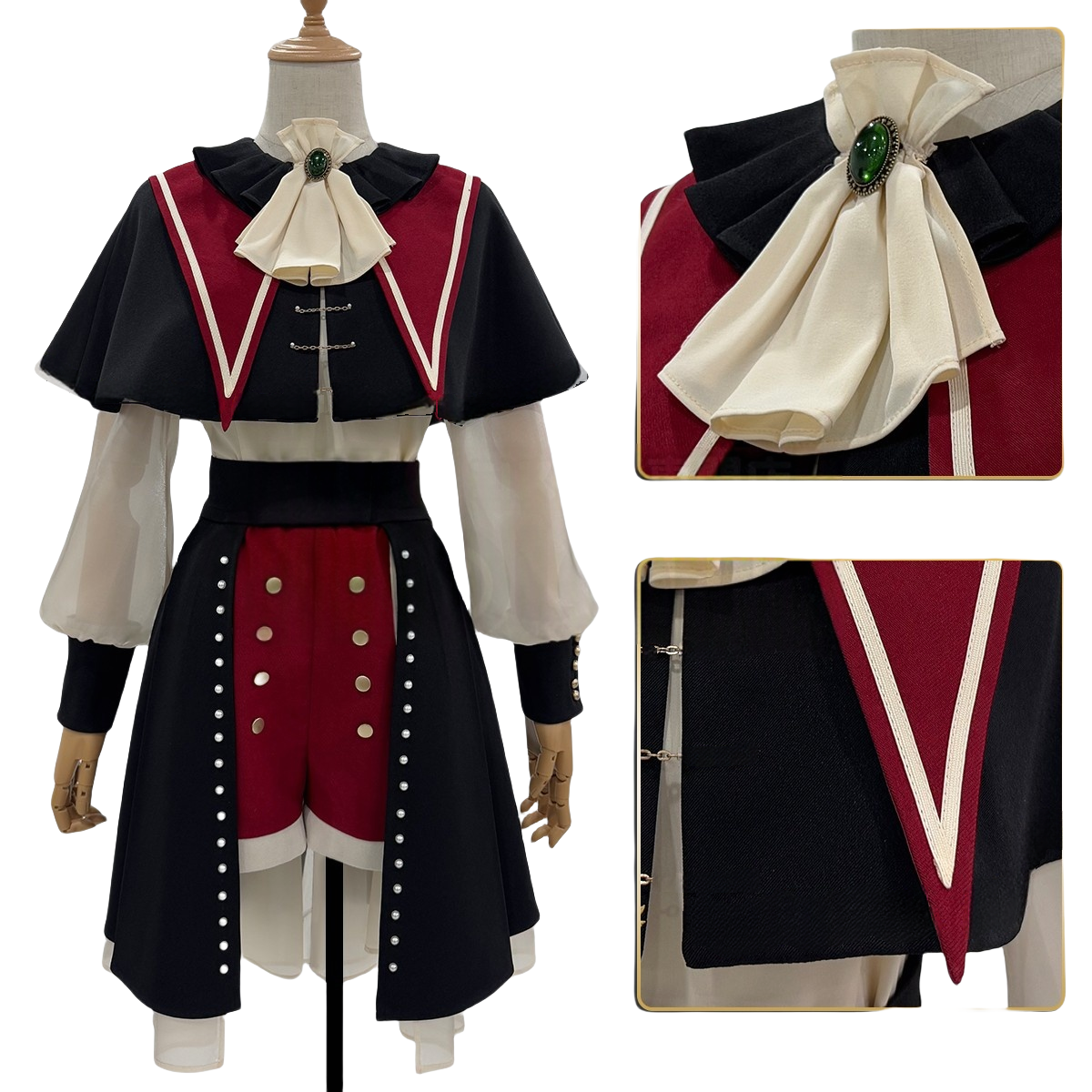 Costume Cosplay BanG Dream Ave Mujica Wakaba Mutsumi - Tenue Anime de Haute Qualité