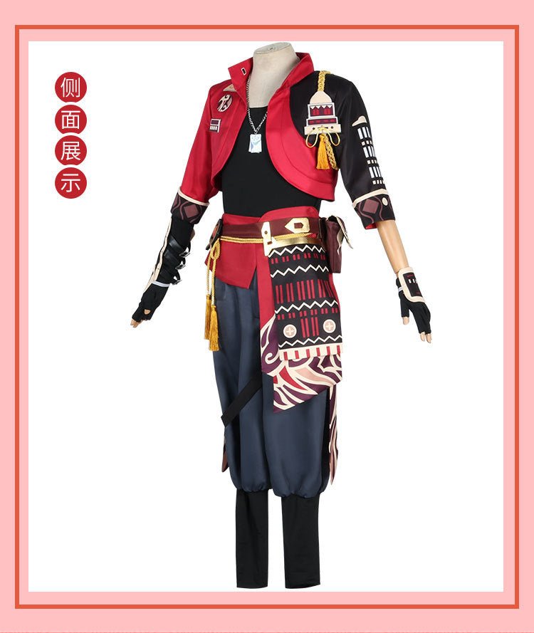 Costume Cosplay Genshin Impact Thoma – Ensemble Complet 5 Étoiles Style Officiel Inazuma