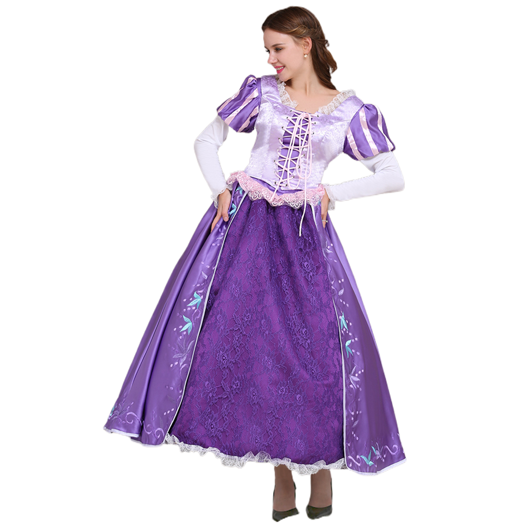 Série de Costumes Cosplay Disney Tangled | Rapunzel, Naveen, Mère Gothel & Plus
