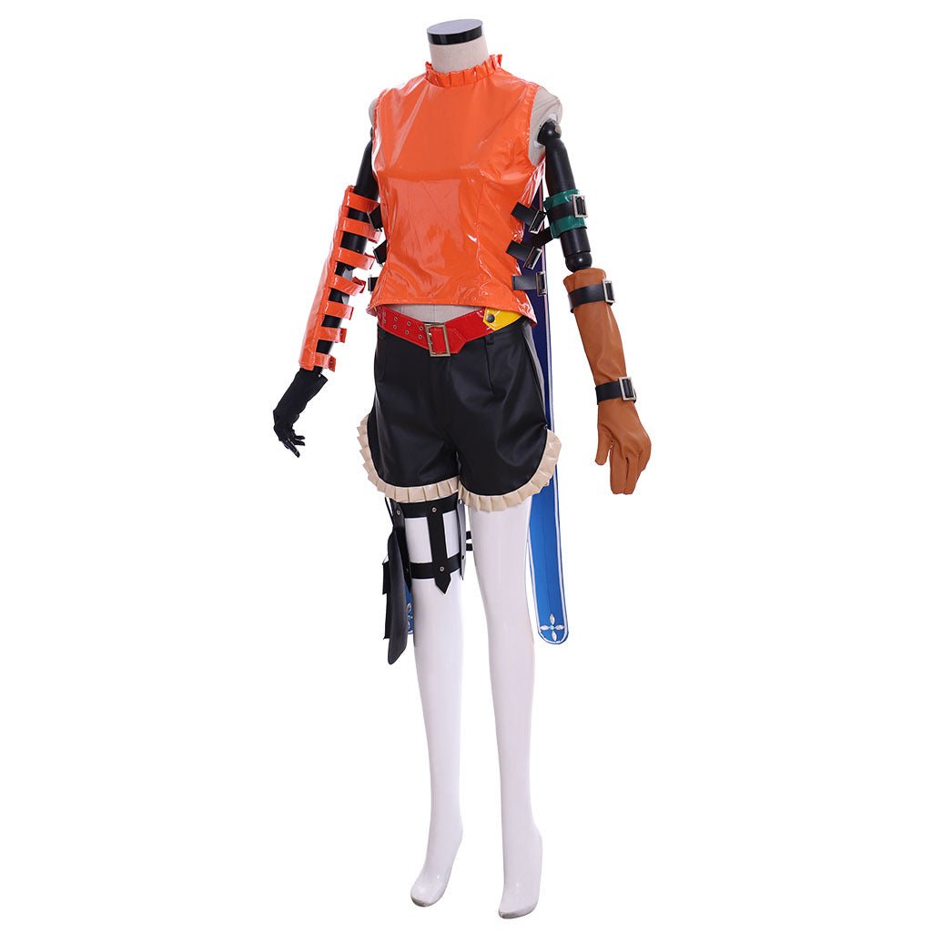 Costume Cosplay Final Fantasy X Rikku | Tenue de Jeu FFX FF10 pour Fans