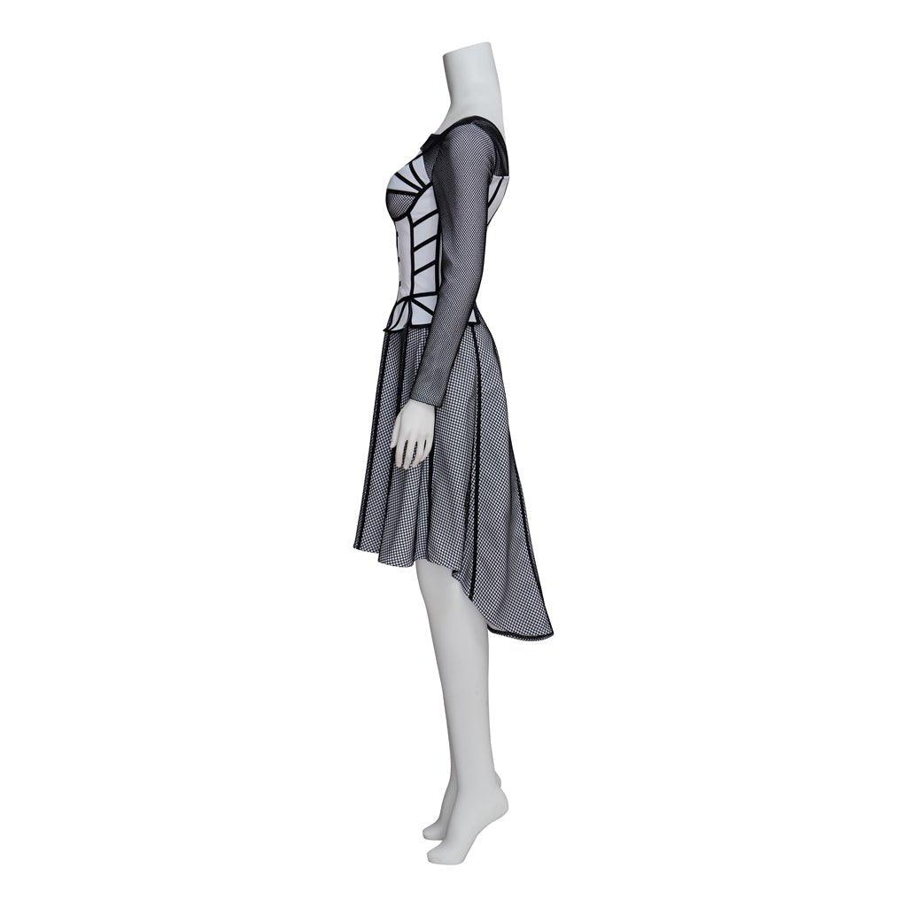 Costume Cosplay Jane Seymour Six the Musical | Robe Bordée Noir pour Femme