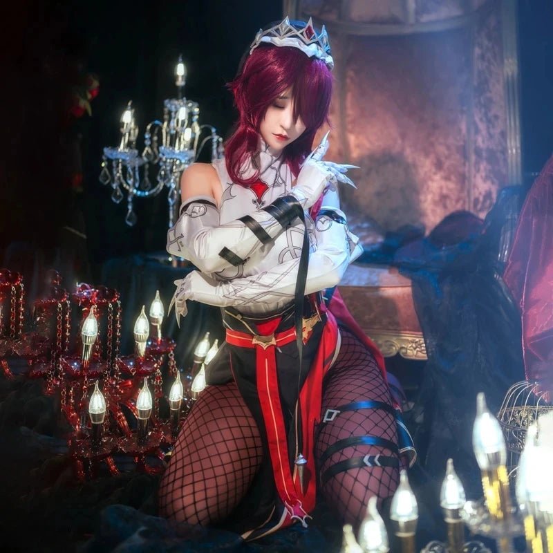 Costume Cosplay Rosaria Jeu Genshin Impact Robe Femme Déguisement Rôle Uniforme Fête Halloween Carnaval